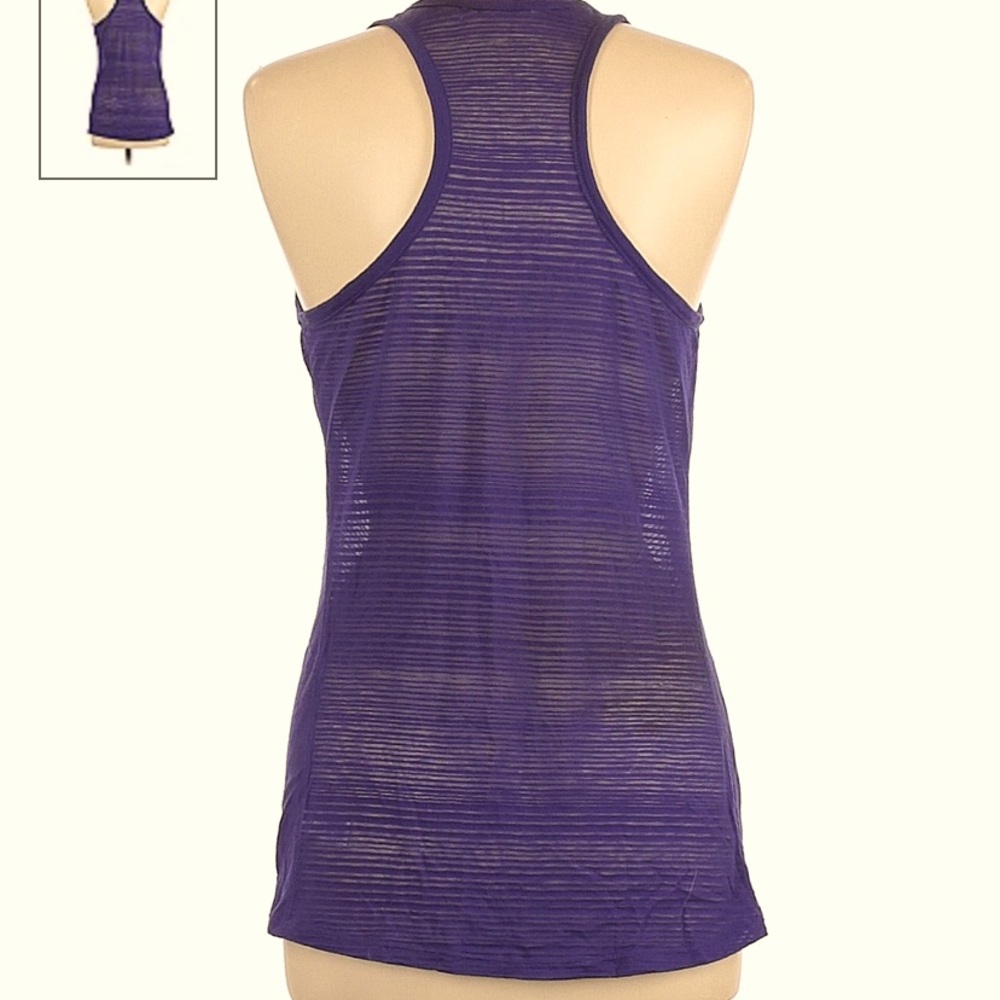 Athleta Transparent Crew Neck Tank Size XS - Picture 3 of 7